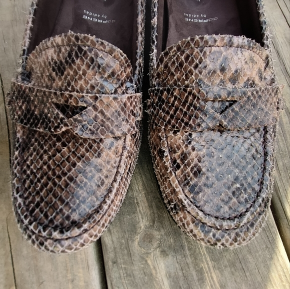 Rockport Embossed Snakeskin Loafers w/ adiprene by Adidas Women's Size 8 - Picture 8 of 13